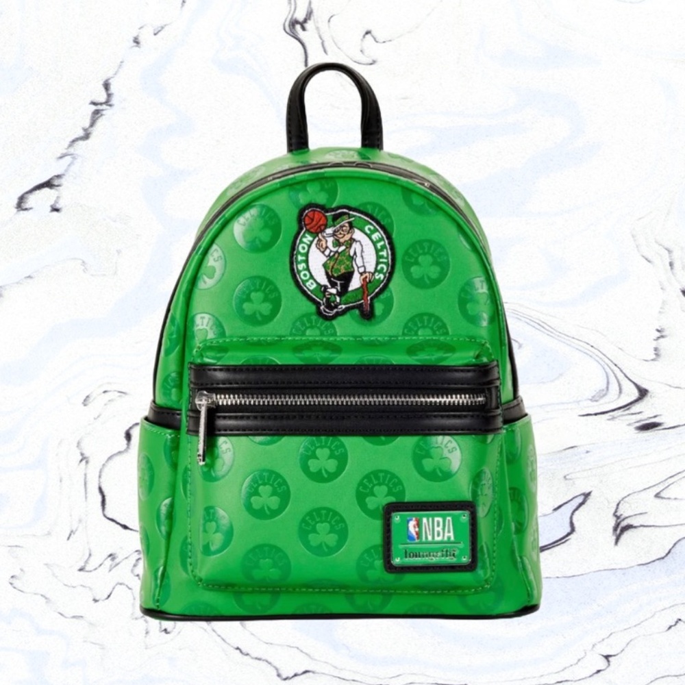 Loungefly NBA Boston Celtics Debossed Logo Mini Backpack